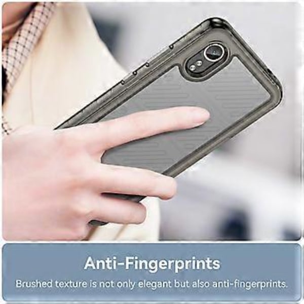 För Samsung Galaxy Xcover7 Mobilskal Anti-fall TPU + Akrylskydd (Transparent Grå)