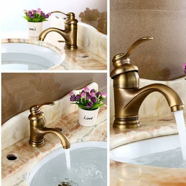 Antik Retro Robinet De Bain Bassin Européen Chaud Et Froid Lava