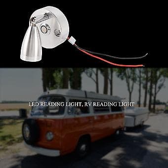 RV LED Spotlæselamper, 12V Indvendig Spotlight Switch med USB-Interface til Caravan, Båd, Varmt