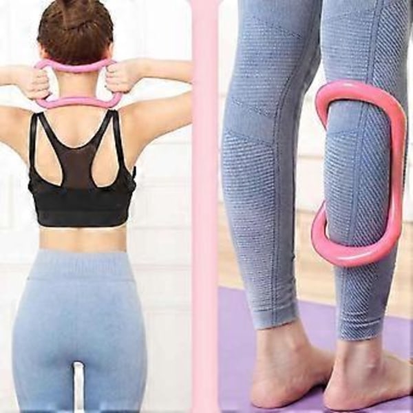 Yoga Ring för ryggsmärtlindring, ergonomisk design för portabel fitness och halkfri pilatesträning, träningsverktyg för kroppsbyggnad för muskelstärkning