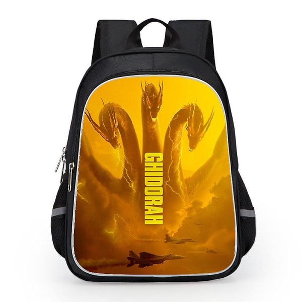 Godzilla Print School Bag Kids Waterproof Backpack #1 14 14 L
