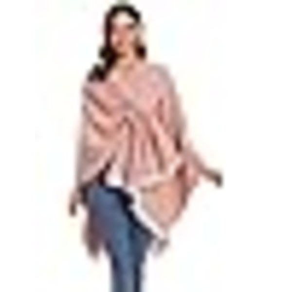 Poncho Dame Vinter Varmt Elegant Poncho Tæppe Poncho Kappe Strikket Poncho Frakke Vinter Poncho Sjal Kvinder Gave Til Fødselsdag Jul