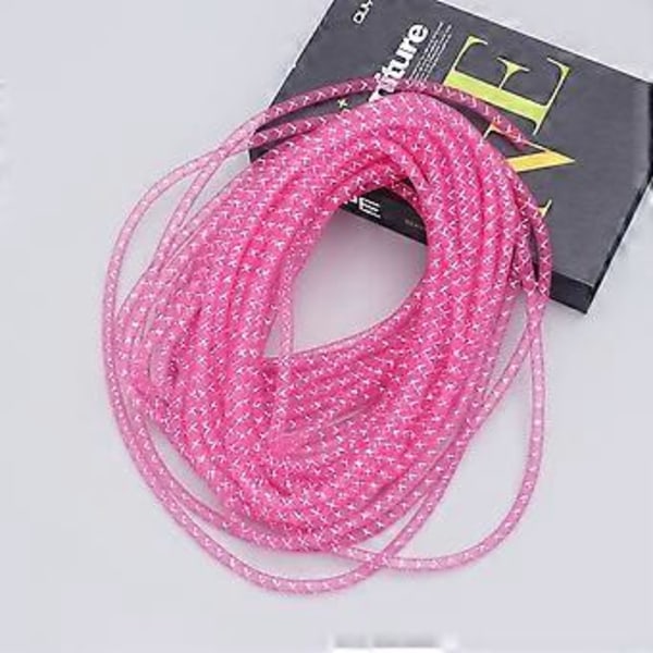 Elastisk Mesh Tube Polyester Flettet Tube Kreativt Netgarn Snor DIY Smykkefremstillingsmaterialer til Kvinder Børn Vandmelon Rød