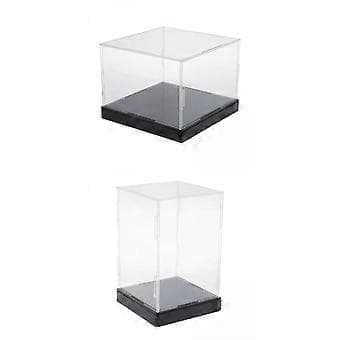 2 Stykker Akryl Displayboks Multipurpose til Miniature Figurer