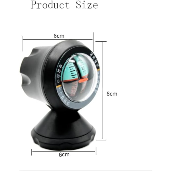 Car Vehicle Inclinometer, Car Slope Gauge Slope Indicator Meter L