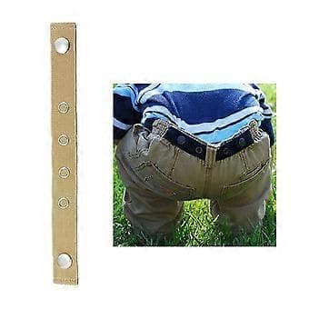 2 st Kvinnor Tonårsflickor Män Elastiskt Spänne - Justerbart Midjebälte Midjeband (Beige)