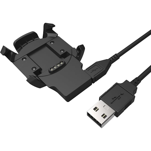 Lader kompatibel med Garmin Fenix 3, Fenix 3 Sapphire, Fenix 3 HR, Quatix 3, Tactix Bravo, D2 Bravo Smartwatch - USB-ladekabelklemme 3,3 fot 1 m