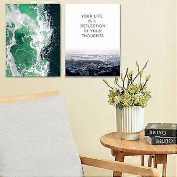 3 st Havsliv Citat Poster Canvas Väggkonst Målning Tryckt Bild för Hemmakontorsinredning