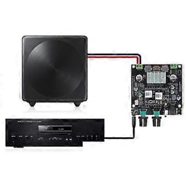 Up2Stream Amp Sub Multiroom Forstærker WiFi Audio Trådløs 2.1 Kanal Subwoofer Højttalere Forstærker B