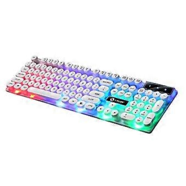 GTX300 Gaming Mekanisk Tastatur RGB Baggrundsbelyst Computertastatur (punk hvid)