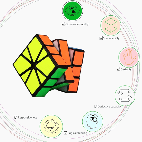 Square 1 Square One SQ-1 SQ1 Skewb Puzzle Magic Cube Magic Cube P