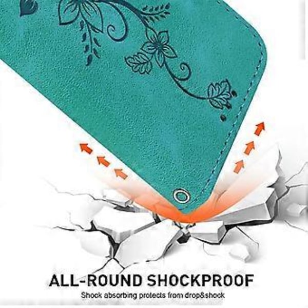 Til Sony Xperia 1 V Wallet Stand Telefon Cover Præget Lily Blomst Stødsikkert PU Læder Cover (Style C)