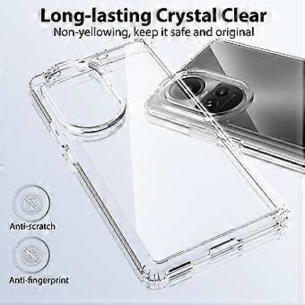 For Oppo Reno10 5G/Reno10 Pro 5G Deksel TPU+Akryl Klar Telefon Cover()