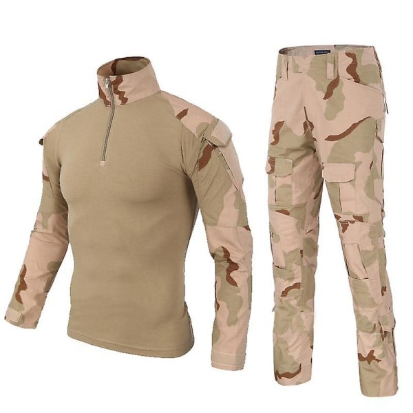 Military Uniform Tactical Camouflage Suit Multicam Combat Shirt Pants Soldier Equipment Tactical Suitstraining Clothing As the picture M