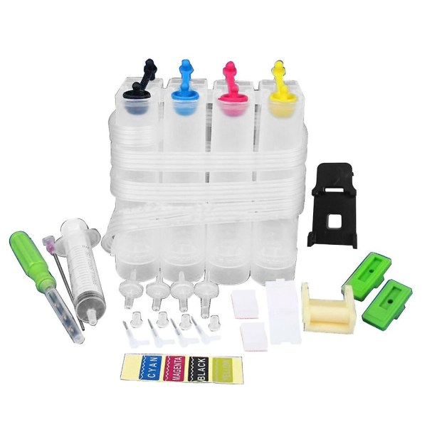 Refillable Ink Cartridge Ciss Fitting For With Ink Clip 4 Colors