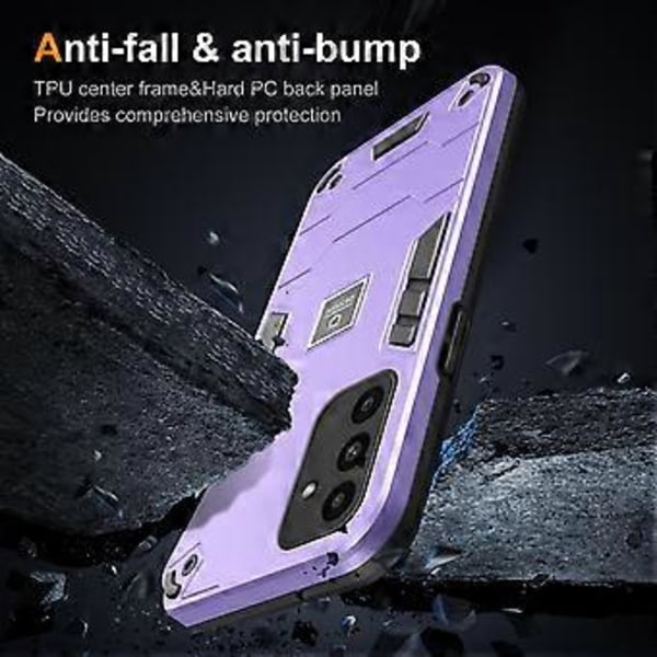 For Samsung Galaxy A15 5G Deksel Fallbeskyttelse Dobbelt Lag PC+TPU (Stil C)