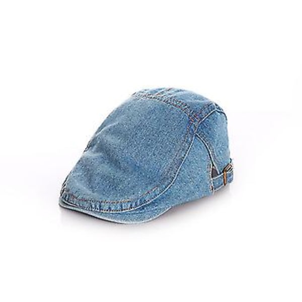 Barnberet för pojkar, småbarn, bebisar, Cabbie Gatsby, barn, denim, platt, Ivy-keps, justerbar, vår, höst ( )