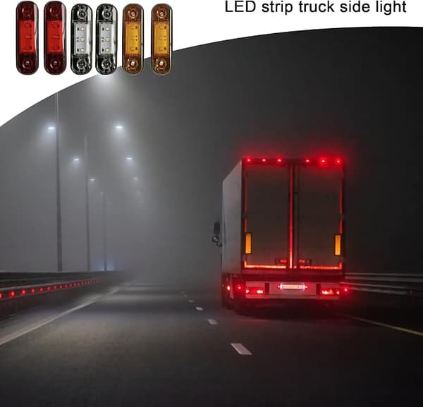 LED Side Marker Lights, Front Side Marker Lights 2 x Vandtætte LED Front