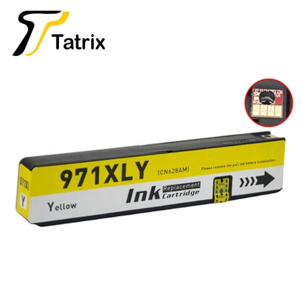 1pk Yellow Dye Ink For Hp 970 970xl Hp971 Ink Cartridge Compatible For Hp Officejet Pro X451dn X451dw X551 X576dw X476dw X476dn