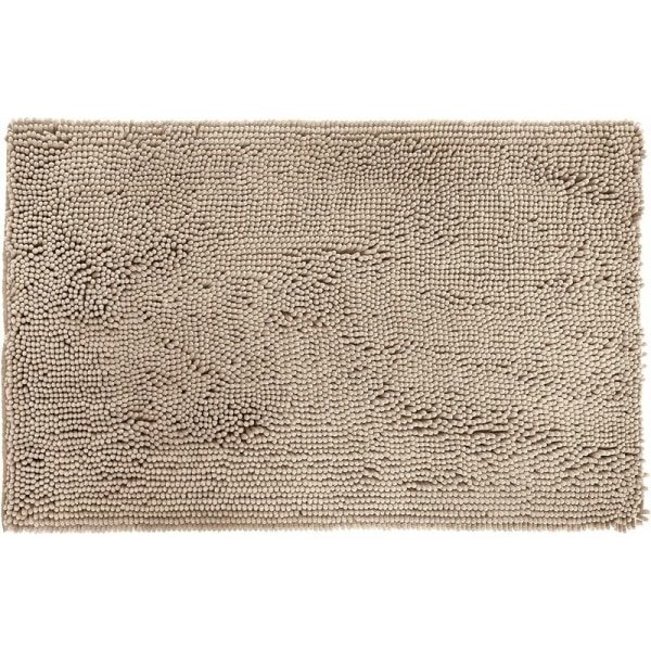 Vaaleanpunainen 40 x 60m mikrokuitu shag liukumaton kylpymatto Beige cspar