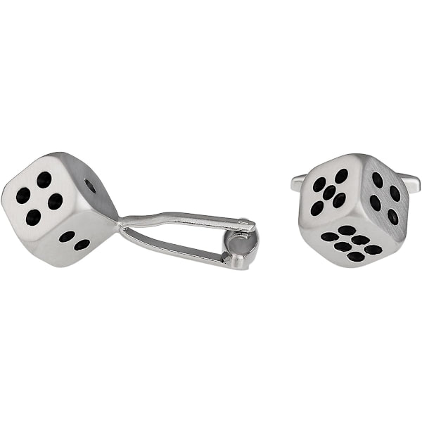 Spel Tärningar Craps Manschettknappar med Presentförpackning