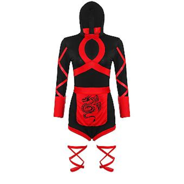 Anime Cosplay Kostym Kvinna Jumpsuit Festkläder Dräkter-r (L)