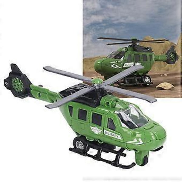 Valettu Helikopterimalli Simuloitu Valettu Seos Inertia Lentokone Mallilelu Lapsille Pojille Tytöille 8.9in( )