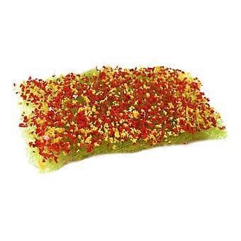 Græsrede Model Simulation Turf Terræn Model Kunstgræs til Tog (rød orange)