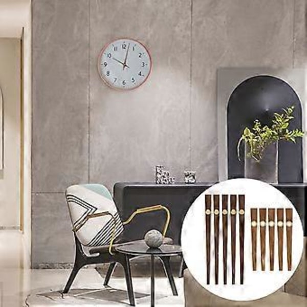 5 Set Trä DIY Klockvisare Platt Ersättning Klockrörelse Del Klockhand