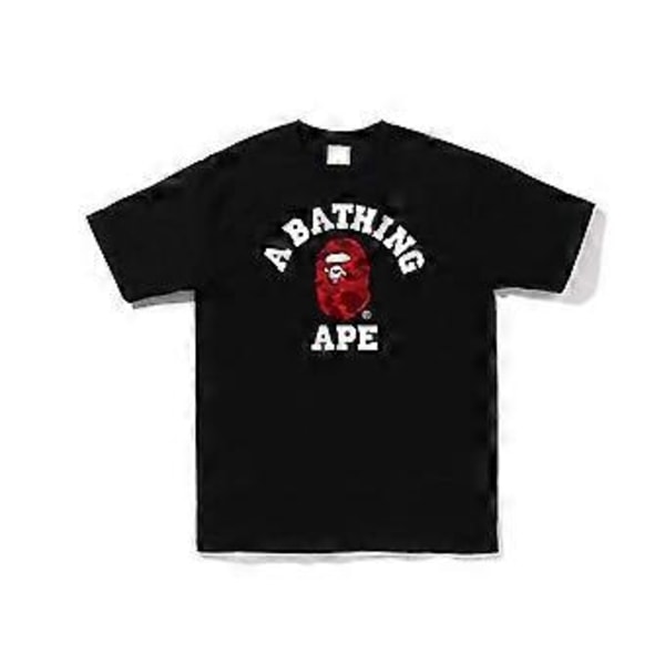 2023 Japansk T-skjorte For Menn Aasual Bokstavtrykk Rund Hals Kortarmet Bapes T-skjorter Kort Erme Bomull Unisex T-skjorte (XXL 3)