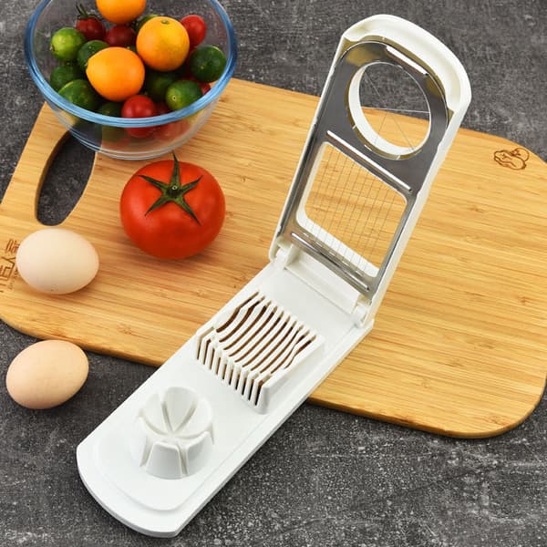 Eggeskjærer, manuell skivemaskin for egg, kokte poteter, sopp, 3