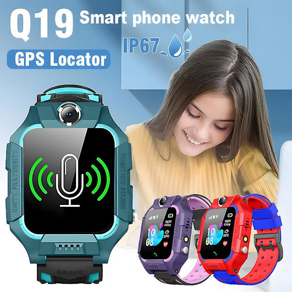 Ryra Kids Smart Watch Sim Card Smartwatch For Children Sos Call Phone Camera Red