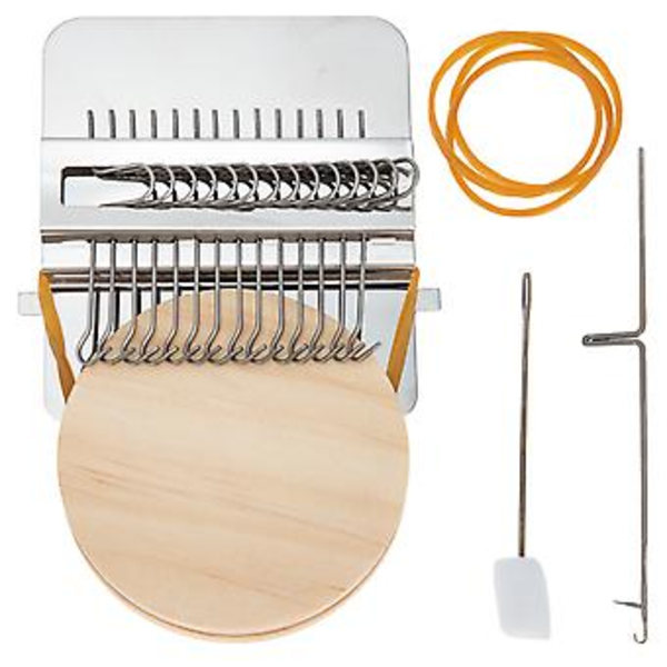 1 Set Mini Vävstol Verktyg Väva Verktyg Stickning Mini Vävstol Maskin Garn Stickverktyg