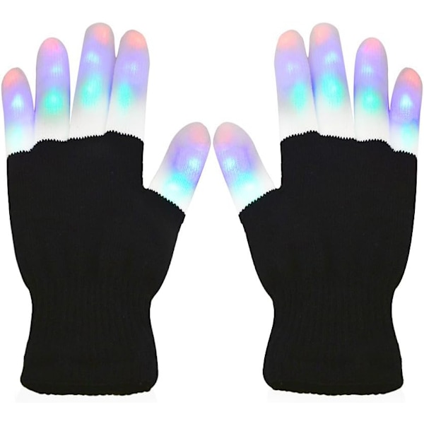 LED-Handskar Lysande/Färgglada, LED Rave Blinkande Belysning/Flera Färger