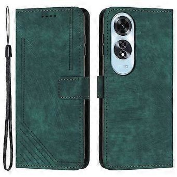 For Oppo A60 4G Engros Telefondeksel PU Lær Lommebok Hud-følelse Mobiltelefon Deksel (Stil D)
