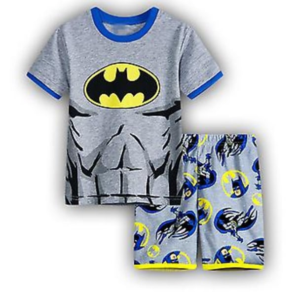 2-8 År Barn Marvel Superhjälte T-shirt Shorts Set Pyjamas Present (3-4 År Batman A)