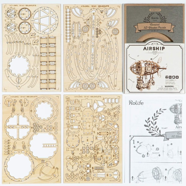 3D Træpuslespil DIY Model Kit til Voksne og Teenagere til at Bygge Birt
