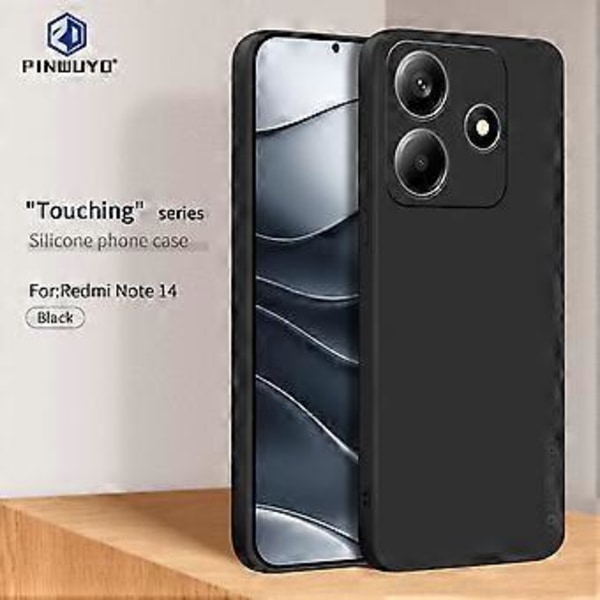 För Xiaomi Redmi Note 14 5G PINWUYO Sense Series Flytande Silikon TPU Mobilskal (Stil A)