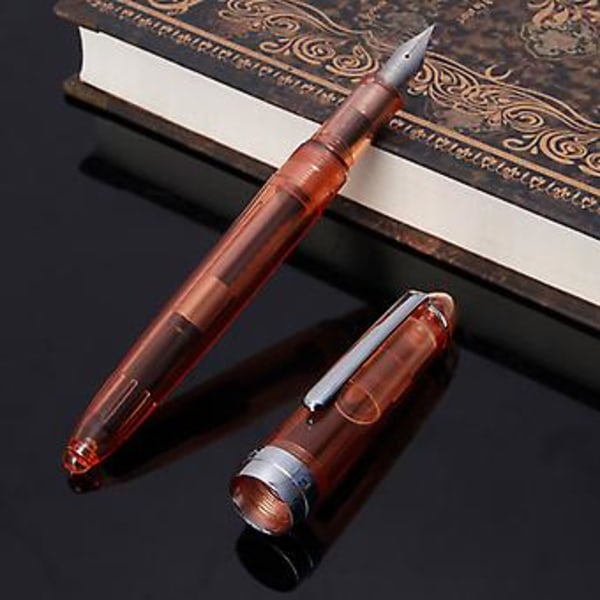 JINHAO 992 Transparent Fyllpenn 0,5 mm Kontorsmaterial Skrivverktyg Present (Vit)