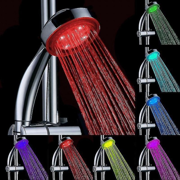 Led Light-emitting Color Flashing Shower Faucet Temperature-controlled Color-changing Shower Faucet Free Shipping