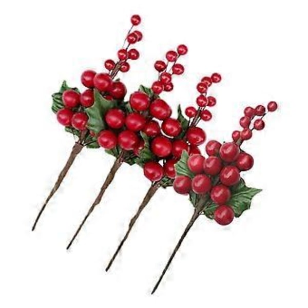 4 stk. Simuleringsbærbuket DIY Blomsterarrangement Rustik Pynt Husholdningsdekoration til Fest Hjem