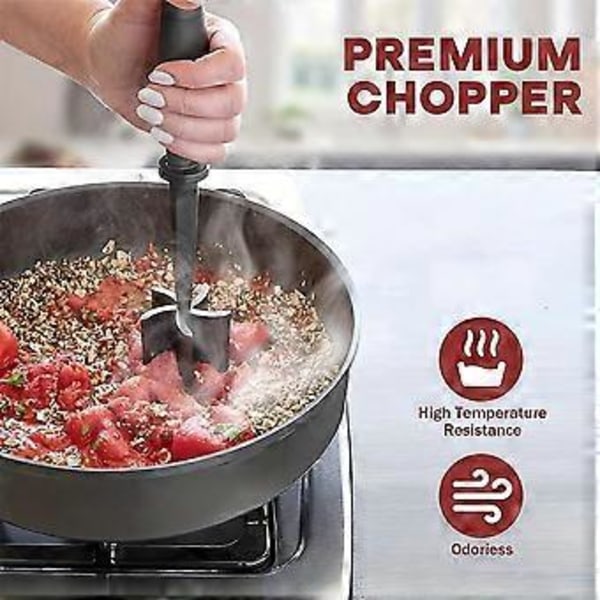 Köttkvarn Potatisstöt Värmebeständig Non-Stick Hamburgerhackare Potatisstöt Köksprylar Grön