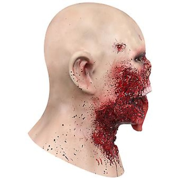 Voksen Horror Blodig Zombie Tungemaske Skummel Latex Full Hode Halloween Karneval Cosplay Fantomi Kostyme Rekvisitt( )