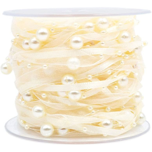10M Tekohelmi Nauha Chiffon Nauha ja Organza Pitsi Nauha