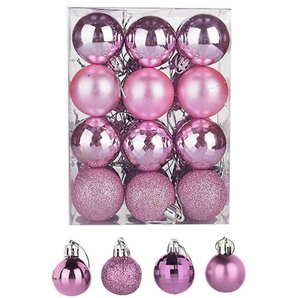 Christmas Ball Baubles Assorted Pendant Shatterproof Ball Ornament Set Seasonal