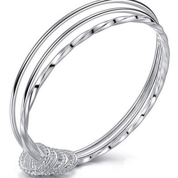 Mode smycken för kvinnor i massivt 925 sterling silver armband G