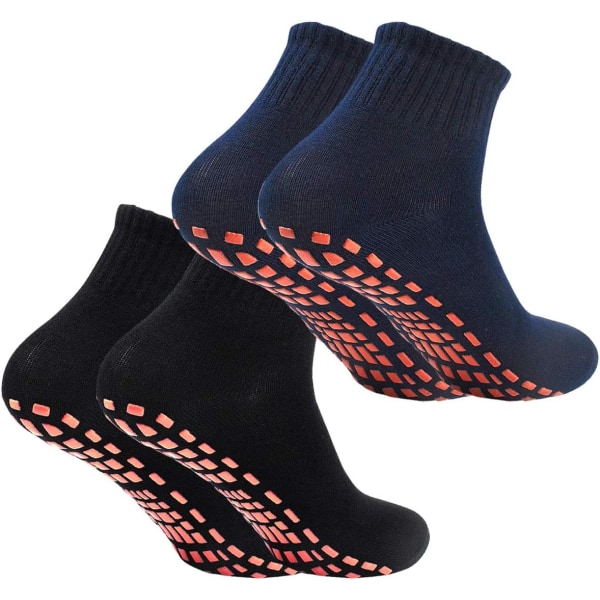 2 par Kvinner Herre Sports sklisikre sokker for Yoga Pilates Dance Fi