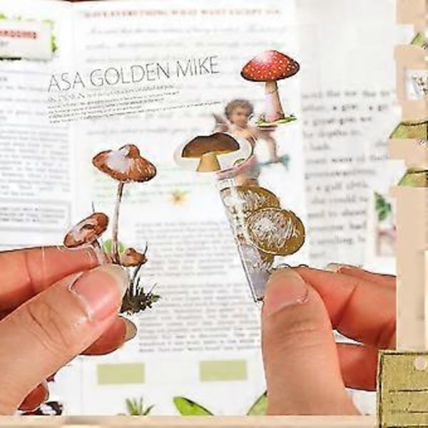 Blomstrete Scrapbook Klistremerkepakke, Scrapbook Klistremerkesett, Estetiske Naturlige Planter og Blomster, Scrapbooking Tilbehørssett, Journalføringsmateriell