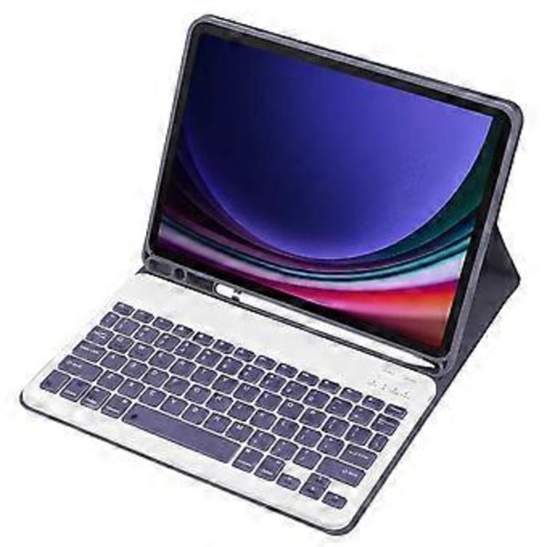 Tyyppi F A710B Samsung Galaxy Tab S9 X710/X716B/X718U Bluetooth-näppäimistö Suojakotelo PU+TPU (Tyyli F)