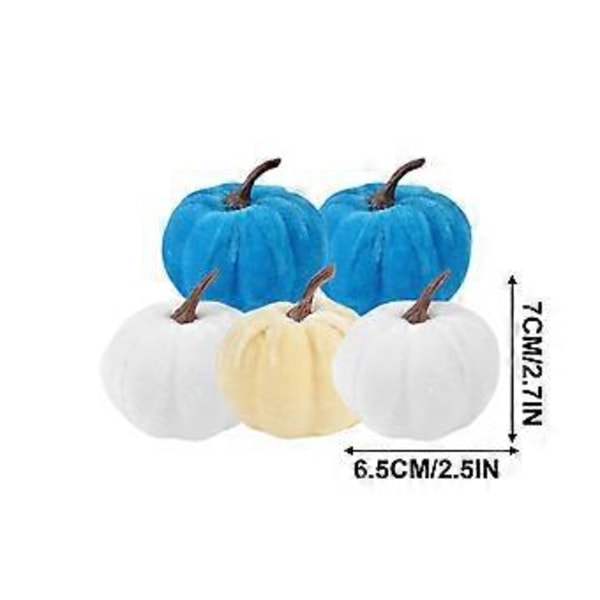 Simuleringspumpa Halloween Falsk Pumpa Konstgjord Fruktmodell Thanksgiving Halloween Pumpa 5 st (C)